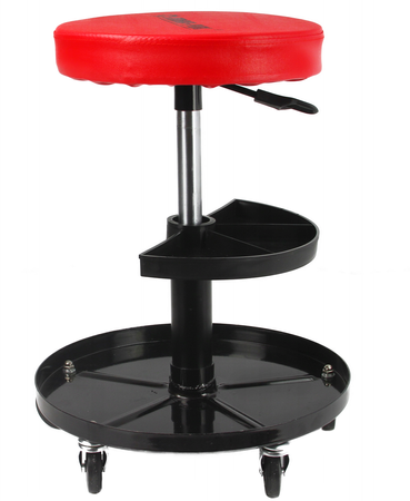 Stołek warsztatowy obrotowy z półką MAR-POL