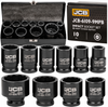 Zestaw nasadki udarowe nasadowe krótkie do klucza pneumatycznego 3/4" 17-46mm 12-k 10el JCB