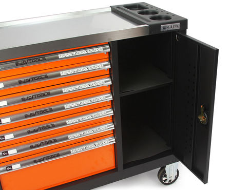Profesjonalna szafka narzędziowa wózek warsztatowy 7 szuflad 298 el BJC