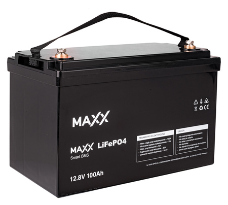 Akumulator LiFePo4 100Ah 12V BMS MAXX