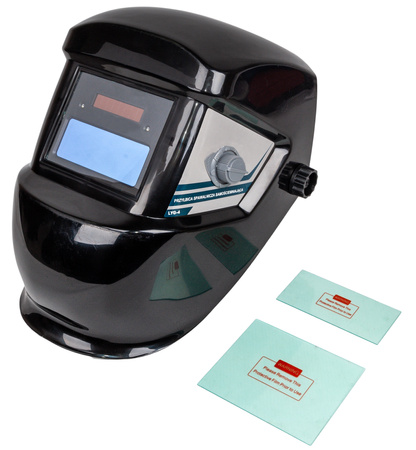 Maska spawalnicza przyłbica samościemniająca 80 czarna (2 filtry)