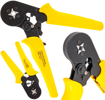 Szczypce czterokątne do zaciskania tulejek kablowych praska FALON-TECH