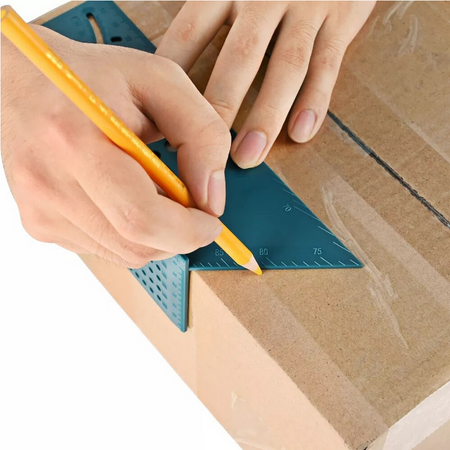 Kątownik japoński plastikowy stolarski 3D przymiar miara miarka linijka FALON-TECH