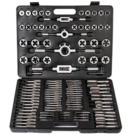 Zestaw narzynki gwintowniki kalibrowniki metryczne 110 szt M2-M18 walizka SCHEPPACH