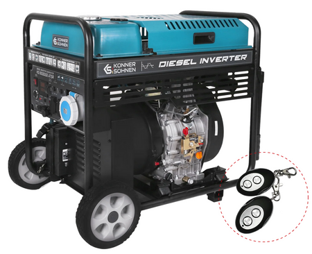 Agregat prądotwórczy generator prądu inwerterowy diesel 9500IDE ATSR 10 kW Könner & Söhnen KS