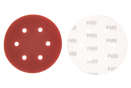 Papier ścierny na rzep krążek dysk z dziurami 150mm P400 50szt SILVER