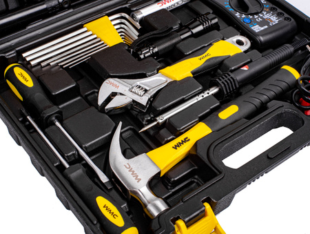 Zestaw narzędziowy dla elektryka klucze miernik prądu 34el. WMC