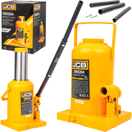 Podnośnik hydrauliczny słupkowy butelkowy maszynowy mocny lewarek 32 T JCB