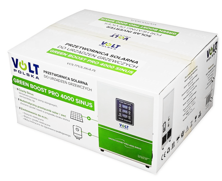Przetwornica solarna do grzania wody bojlera grzałka sinus GREEN BOOST bypass mppt 4000w VOLT POLSKA