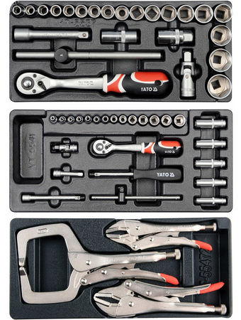 Szafka serwisowa narzędziowa warsztatowa wózek z narzędziami 165 el YT-55293 YATO