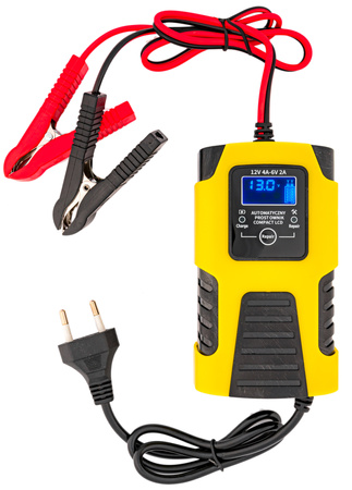 Prostownik automatyczny do akumulatora LCD 12V/6V 4A/2A VOLT POLSKA