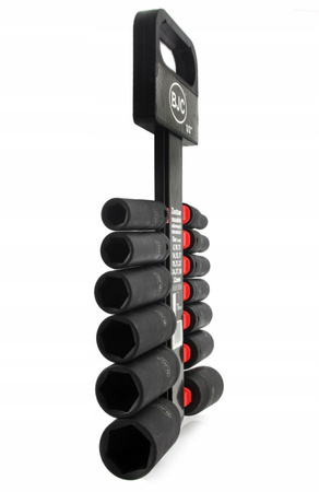 Nasadki udarowe długie klucze nasadowe mocne zestaw 1/2" 18-32 mm 13el BJC