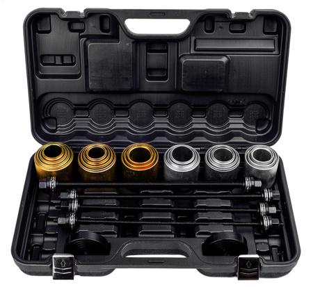 Zestaw ściągaczy ściągacz tulei wahacza łożysk sworzni adaptery 26el FORSAGE