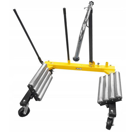 Wózek hydrauliczny do demontażu transportu dużych kół opon tir ciągnik JCB