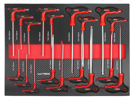 Profesjonalna szafka narzędziowa wózek warsztatowy 7 szuflad 298 el BJC