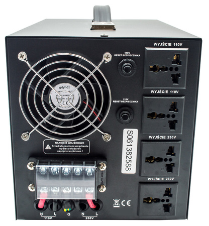 Konwerter reduktor napięcia 5000W (230V/110V) VOLT POLSKA