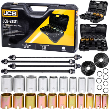 Zestaw ściagaczy ściągacz tulei wahacza łożysk sworzni adaptery 26el JCB