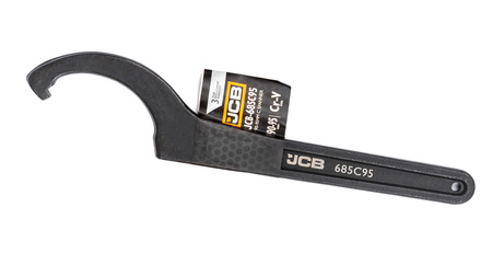 Klucz hakowy z noskiem pazurem nastawny do nakrętek 90-95 mm JCB