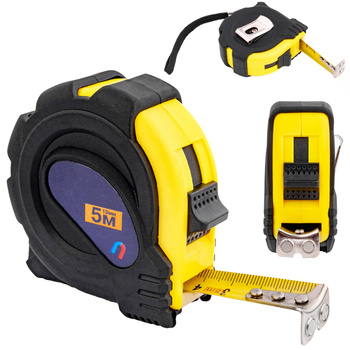 Miara zwijana taśma z blokadą 5mx19mm metrówka SILVER