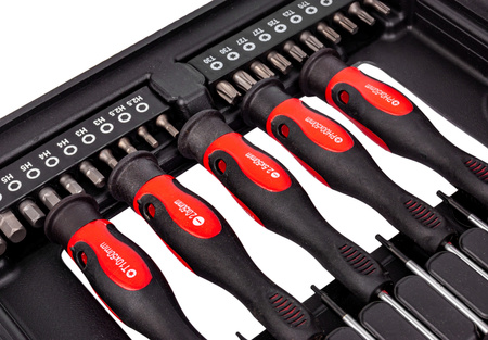 Zestaw wkrętaków śrubokrętów Bitów Precyzyjnych 58el wkrętaki SILVER