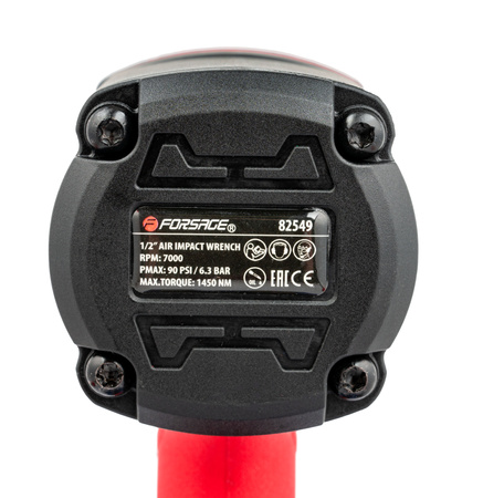 Klucz pneumatyczny udarowy kompozytowy 1/2" 1450Nm + akcesoria FORSAGE