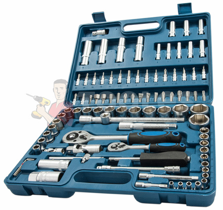 Zestaw narzędziowy klucze nasadowe bity torx 94 sztuk MASTIFF