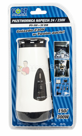 Przetwornica napięcia prądu IPS-300 (24V/230V/300W) VOLT POLSKA