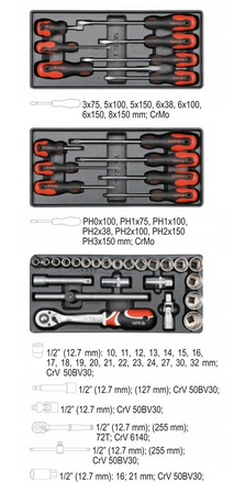 Szafka narzędziowa warsztatowa 177EL. YATO