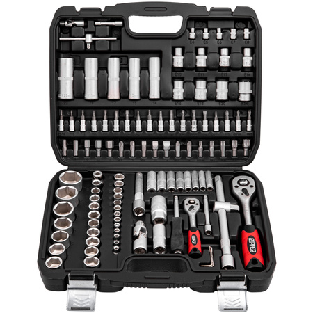 Zestaw kluczy nasadowych w walizce 108 szt CHROME VANADIUM MAR-POL
