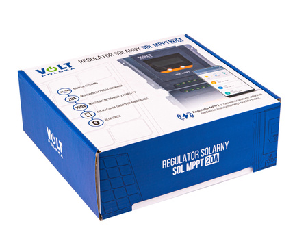 Regulator napięcia ładowania paneli fotowoltaicznych MPPT 12/24V 20A LCD VOLT POLSKA