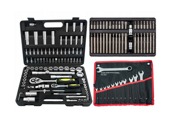 Zestaw Klucze Nasadowe 94el + Bity Torx 40el YATO + Płasko-oczkowe 12el