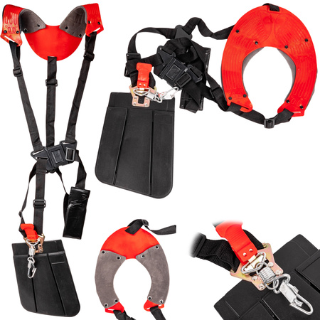 Szelki nośne do kosy spalinowej dwuramienne wzmocnione