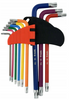 Klucze imbusowe kolorowe imbusy wkrętaki torx T10-T50 mm 9 szt YT-05633 YATO