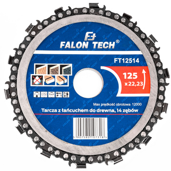 Tarcza do drewna łańcuchowa 125x22,2x14T FALON-TECH