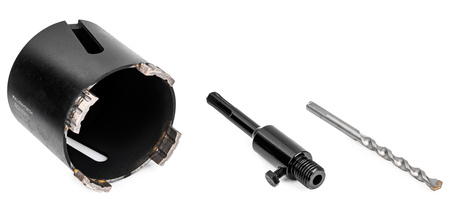 Otwornica diamentowa 82mm 4-segmentowa + adapter SDS-PLUS FALON-TECH