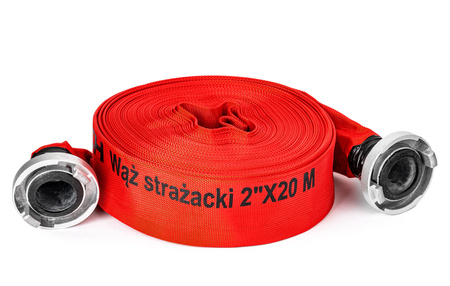 Wąż strażacki parciany do wody szamba szybkozłączka pompy wodnej 2" 52mm 20m FALON-TECH