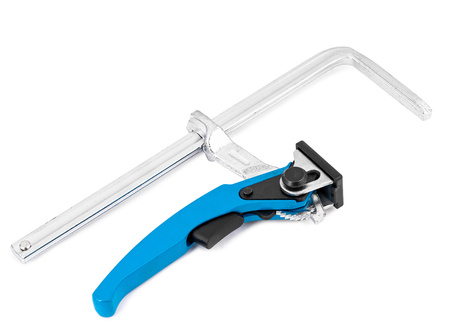 Ścisk stolarski dźwigniowy zacisk uchwyt do szyny odkuwany 200x60mm FALON-TECH