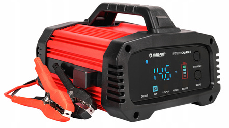 Prostownik ładowarka do akumulatorów z rozruchem agm booster 12V 24V 25A MAR-POL