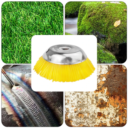 Szczotka do czyszczenia kostki brukowej szczotka nylonowa do kosa spalinowa