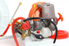 Spalinowy opryskiwacz wózkowy ze zwijaczem węża 50L DEMON