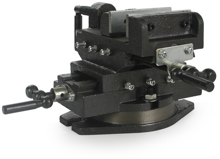 Imadło maszynowe krzyżowe dwuosiowe obrotowe 100mmMAR-POL