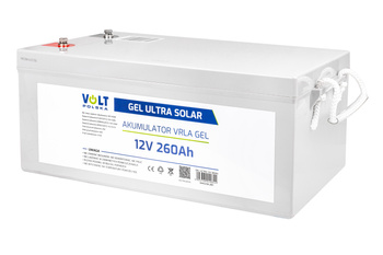 Akumulator żelowy głębokiego rozładowania 12V 260Ah GEL ULTRA SOLAR VOLT POLSKA