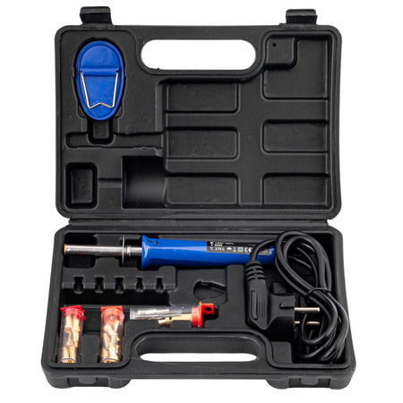 Lutownica wypalarka do drewna skóry z grotami 25 sztuki GEKO