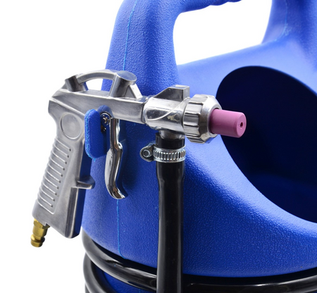 Piaskarka syfonowa 10l pistolet 4 dysze do piaskowania GEKO