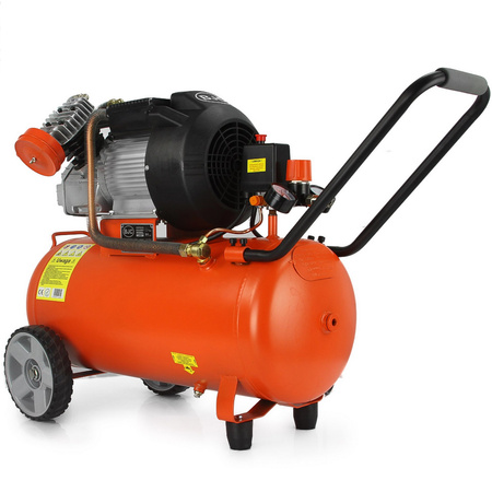 Kompresor olejowy 2-tłokowy ze zbiornikiem o pojemności 50l BJC