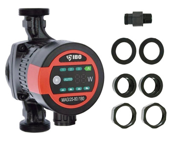 Pompa cyrkulacyjna obiegowa elektroniczna do pieca C.O. MAGI 25-80/180 energooszczędna IBO POMPY