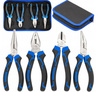 Zestaw narzędziowy kombinerki szczypce proste wygięte ucinaczki etui 4 el. FALON-TECH