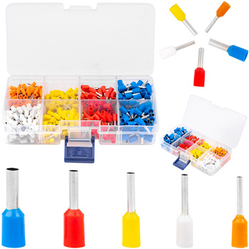 Tulejki do zakańczania przewodów izolowane 500szt. Falon-Tech