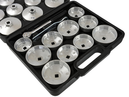 Klucze do filtrów oleju nasadowe z grzechotką 23el. GEKO