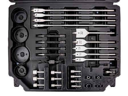 Zestaw wierteł bitów otwornic do metalu drewna betonu 300 elem FALON-TECH